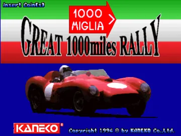 Great 1000 Miles Rally (USA) screen shot title